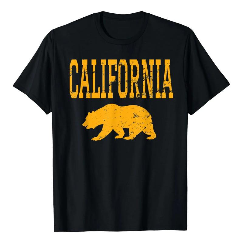 Camiseta Desgastada Del Oso De Oro De California S