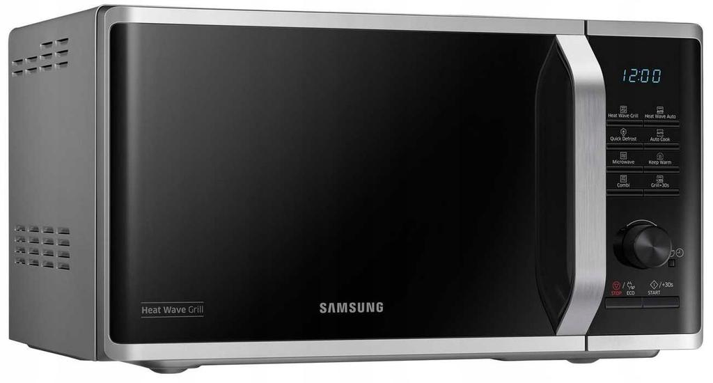 Samsung mg23k3575as/eo Microwave Oven 23L 800W Silver/Gray