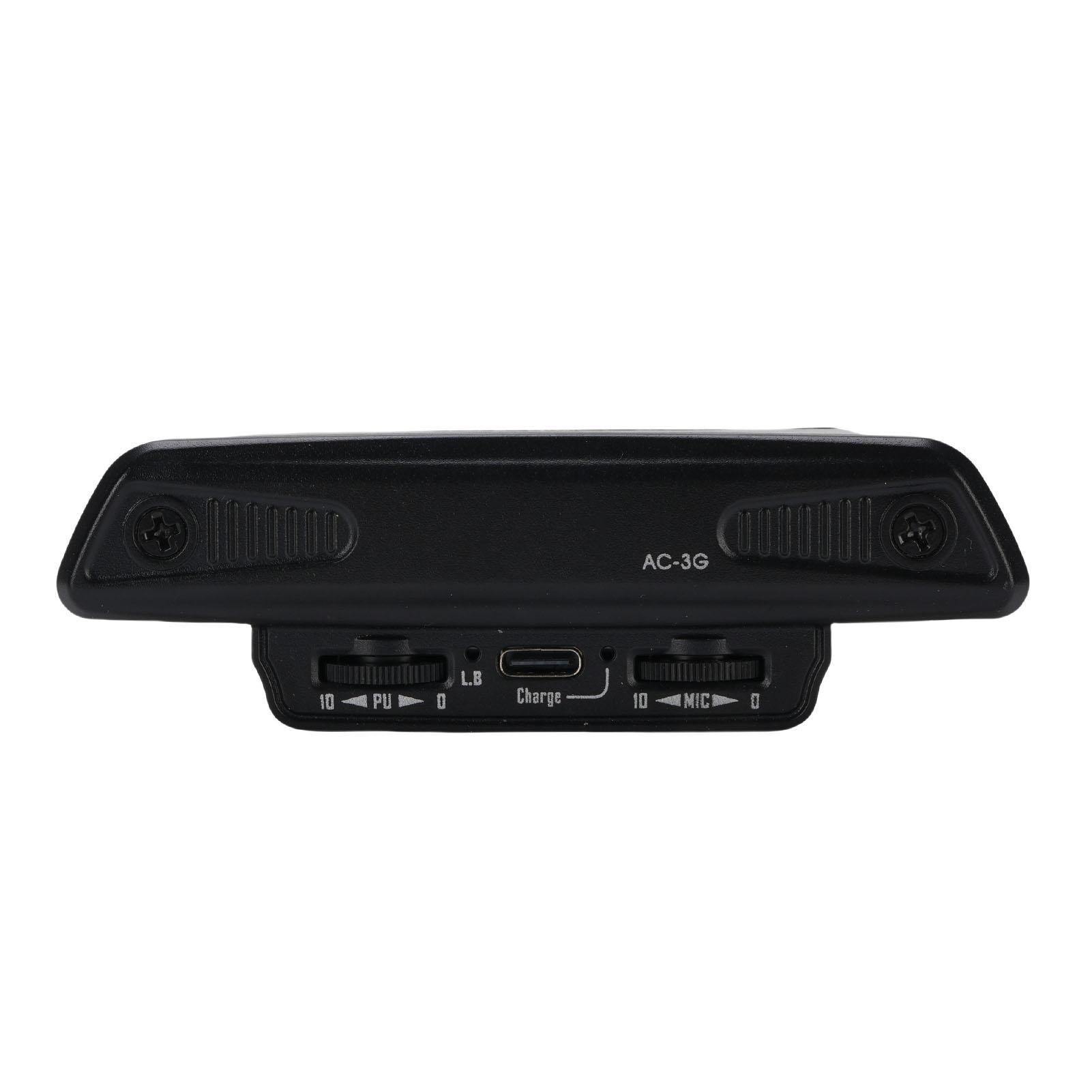 

Acoustic Guitar Pickup Rechargeable Low Noise Active Soundhole Guitar Pickup with Mic Pickup for 39