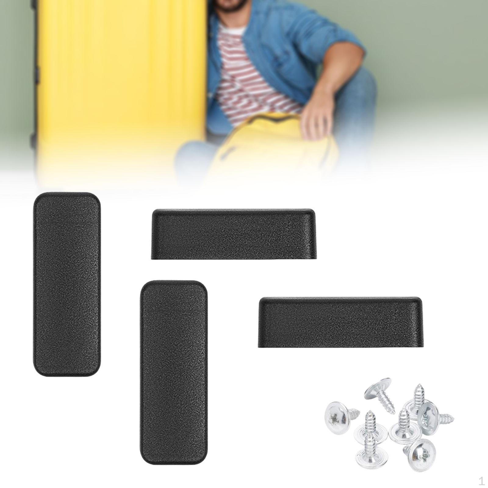 

2 пары ножек для нижних штифтов чемодана, запасные части, прочные аксессуары с винтами Style A