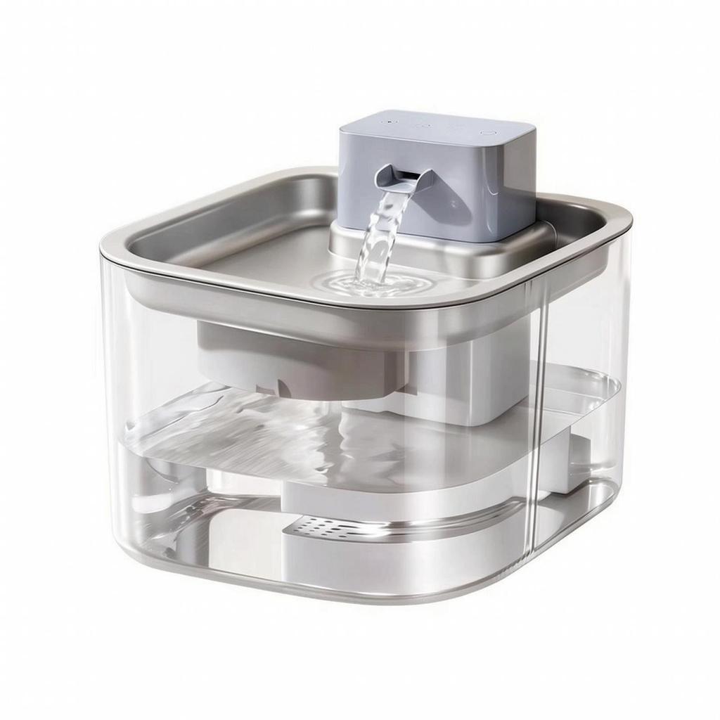 Automatic Pet Water Fountain Detachable with Motion Washable for Home Use Plastic