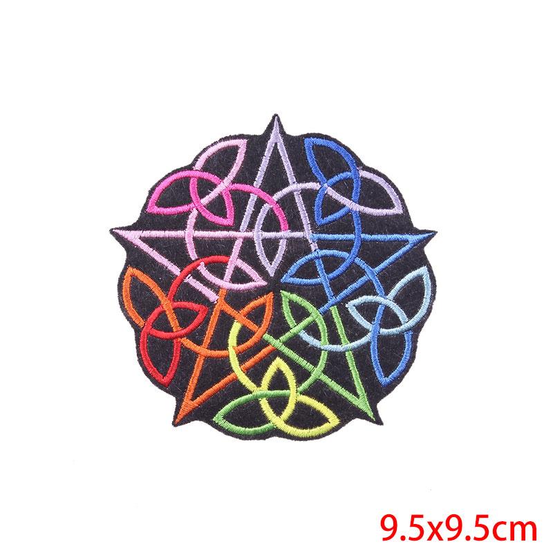 Rainbow Series Patch Iron On Patches For Clothing Stickers Cartoon Animal Embroidery Patch On Clothes Fusible Decorate Badges