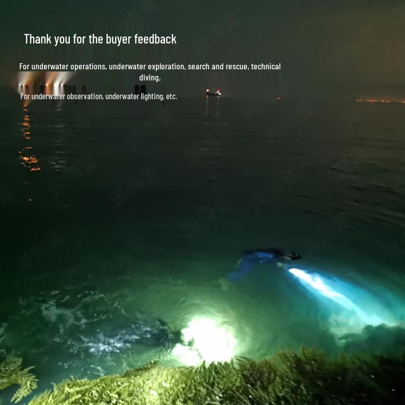 Ultra-Bright Waterproof Diving Flashlight with Long Battery Life