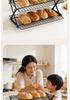 Adjustable Foldable Multi-layer Cooling Rack for Bread and Cake Baking