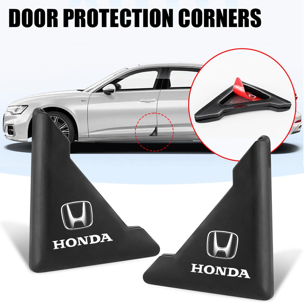 ABFM1 2/4Pcs Car Door Corner Decoration Bumper Anti-collision Cover For Honda Civic Mugen Accord Hrv Jazz CBR VTX Odyssey JAZZ CRV Fit
