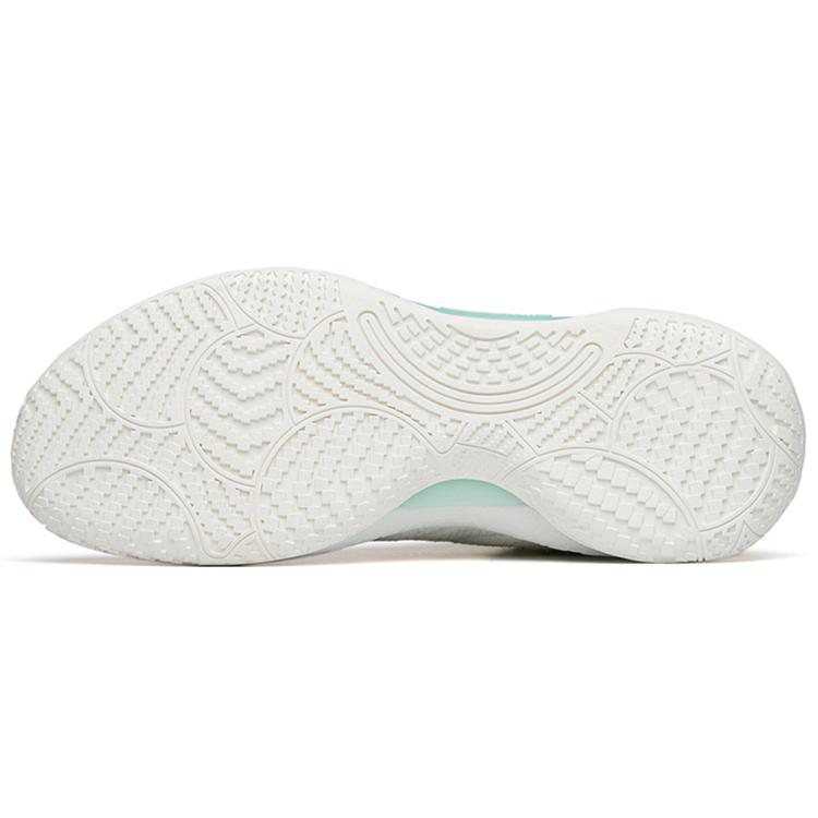 New Anta Cement Bubble 2.0 Slip Resistant Low Top Basketball Shoes White Green 112221610-1