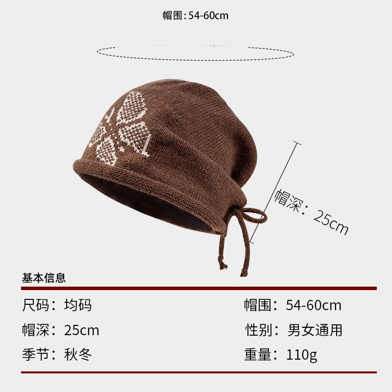 Curled brim beanie for women, autumn and winter, unique design with butterfly embroidery, ear protection, warm hat, versatile head wrap, trendy