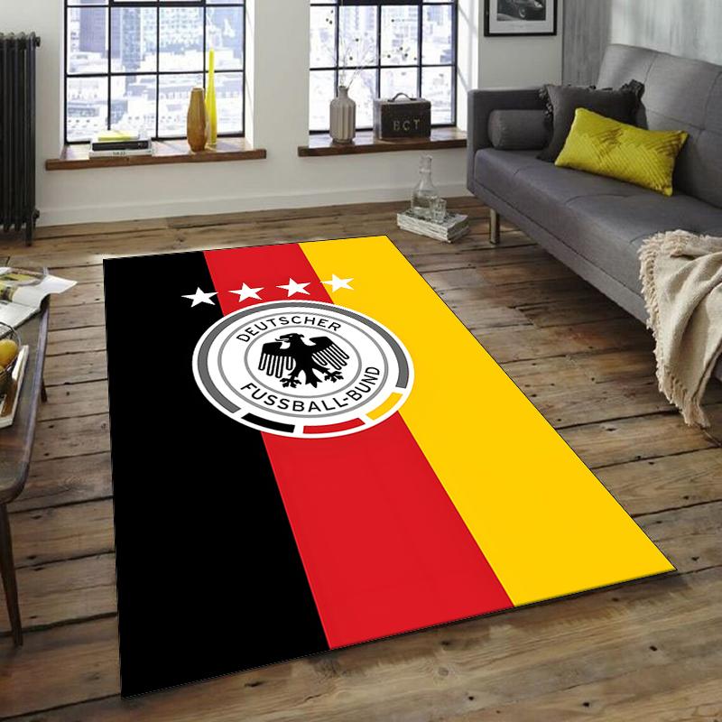 1pc Football Team Design Area Rug - Non-Slip, Soft & Cozy Floor Mat for Living Room, Bedroom, Office - Indoor/Outdoor Decorative Carpet