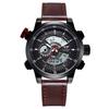 NEW AMST Luxury Brand Men's Quartz LED Watches Men Fashion Casual Sports Clock Genuine Leather Military Wrist Watch