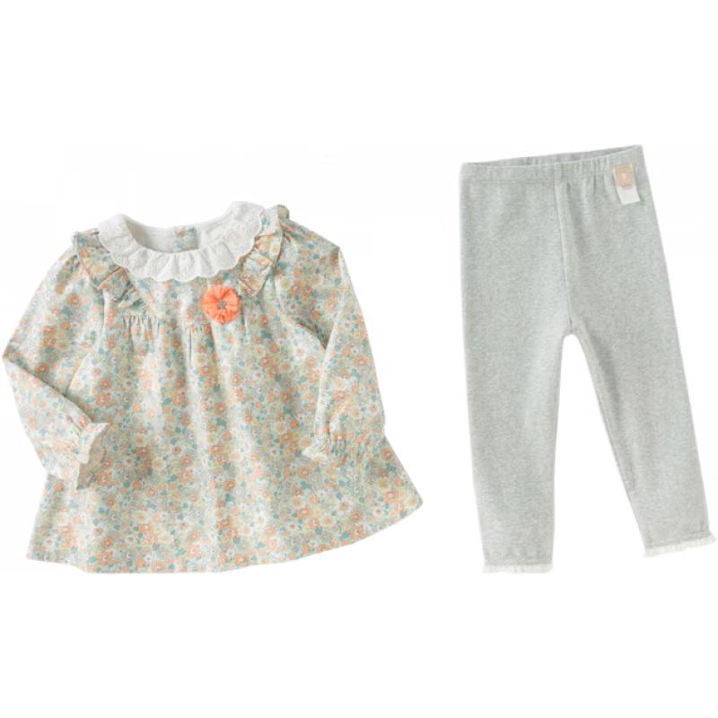 

DAVE & BELLA Girls Spring Two-Piece Long Pants Set 120cm
