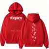Lady Gaga The MAYHEM Ball Red Dress Print Hoodie Trend Pop Music Vintage Long Sleeve Loose Fleece Casual Men Women Pullover Male