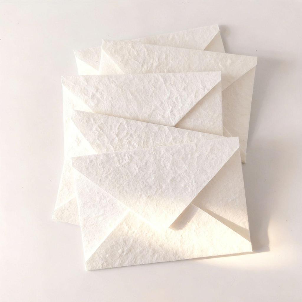 High-End Embossed Cotton Paper Envelopes for Weddings & Business Invitations, Handmade with an Antique Texture