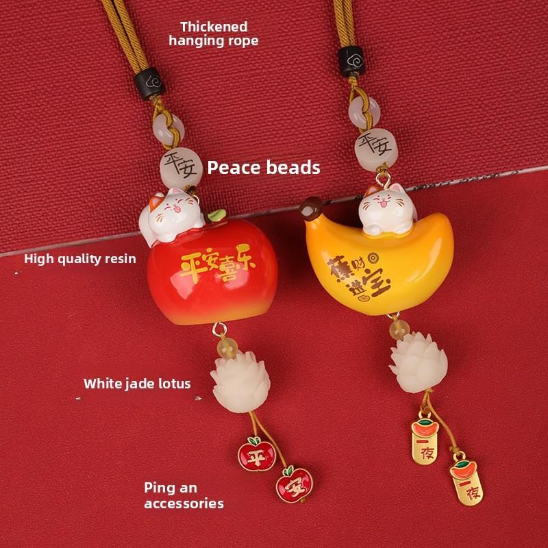 Car Interior Decoration Fruit Shaped Resin Traditional Lucky Charm For Vehicle Accessories