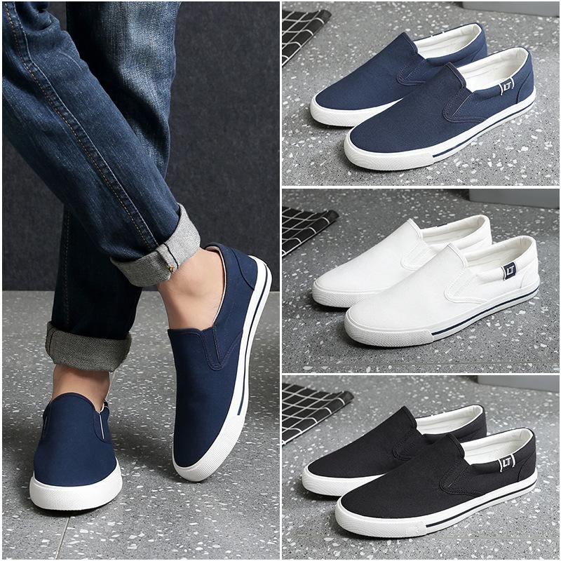 Canvas Shoes High-end Men's Cloth Shoes Canvas Board Shoes One Pedal Casual Shoes Work Shoes Men's Shoes