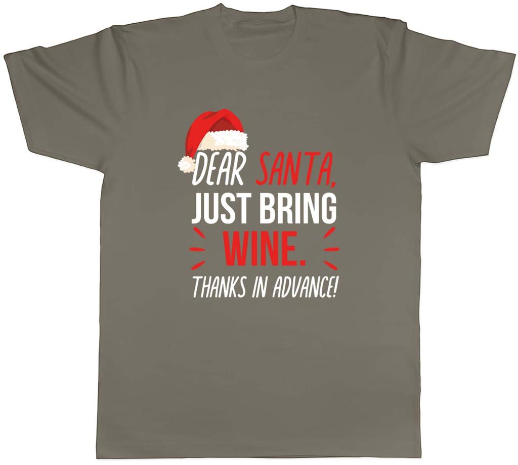 Dear Santa Please Bring Wine Christmas Secret Santa Unisexs Unisex TShirt Tee Gift