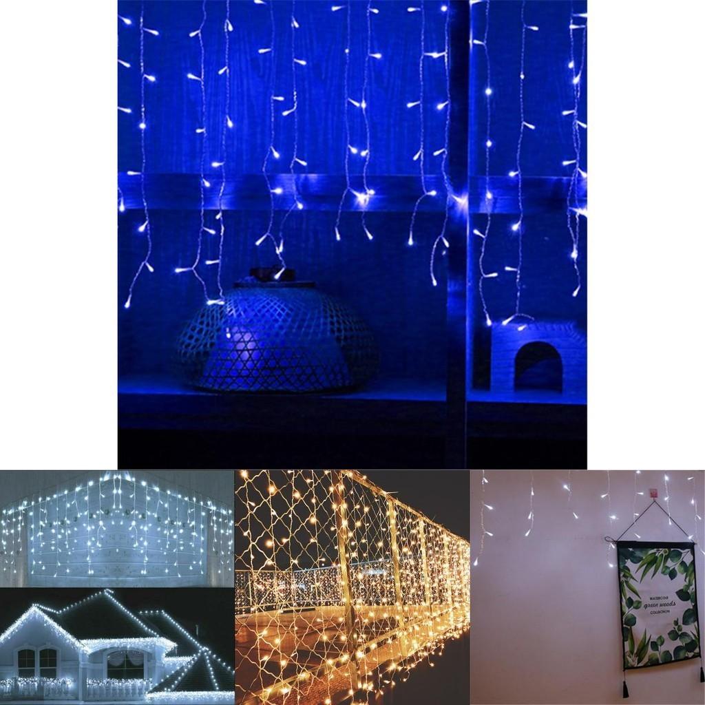 Waterproof 13-130ft Curtain Icicle Lights Led Fairy Christmas Indoor Outdoor Wedding Party