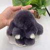 Rex Rabbit Fur Plush Keychain: Cute Rabbit Pendant Toy for Bag or Car