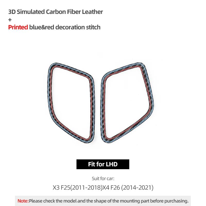 Betterhumz für BMW X3 F25 X4 F26 Auto Innenraum Armaturenbrett Instrumentenlüftungsauslass Verkleidung Aufkleber Aus Alcantara Zubehör
