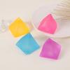 Anxiety Relief Cube Squeeze Toy Frosted Cone Sensory Stress Toy Soft Stretchy Geometry Pinch Toy Home Office Relaxation Tool