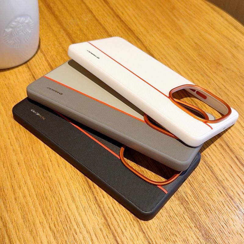 For iQOO Z10 Turbo/Z10 Turbo Pro Classic Vegan Leather Shockproof Cover Metal Camera Ring