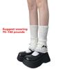 Ribbed Knit Boot Cuffs Footless Socks with Elegant Bows Designs for Women Layered Ruffle Edge Leg Warmers Streetwear