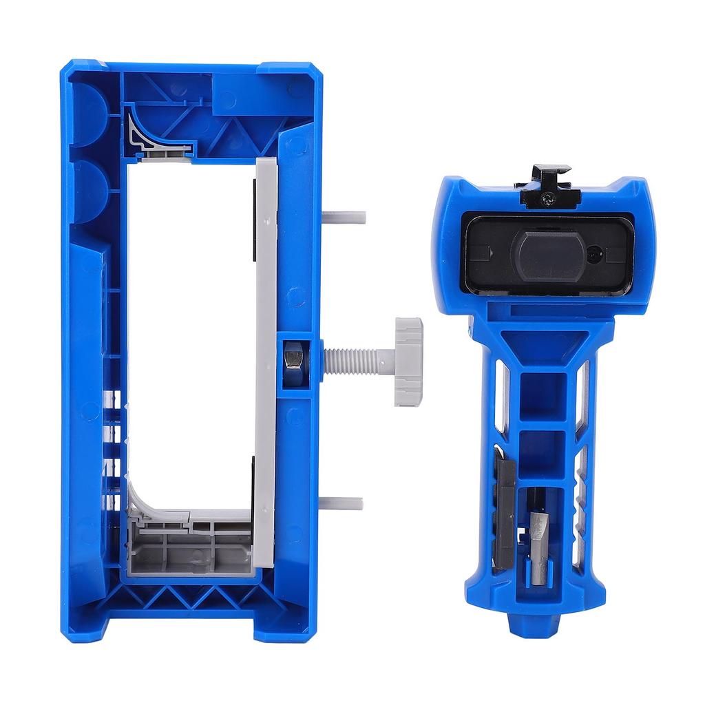 Blue Door Hinge and Latch Installation Kit Plastic Door Hinge Mortiser Template for Accurate