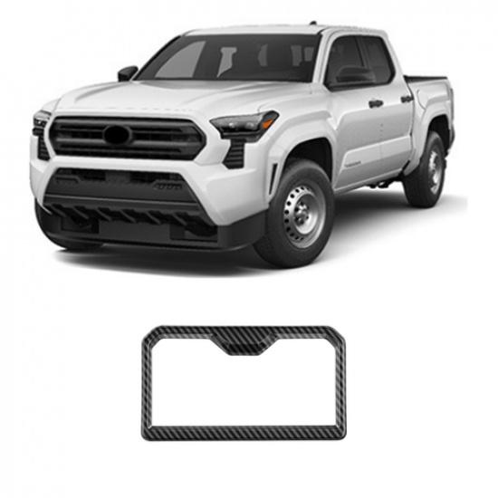 FOR Toyota Tacoma 2024 2025 Carbon Fiber Water Cup Holder Trim Frame 1pcs