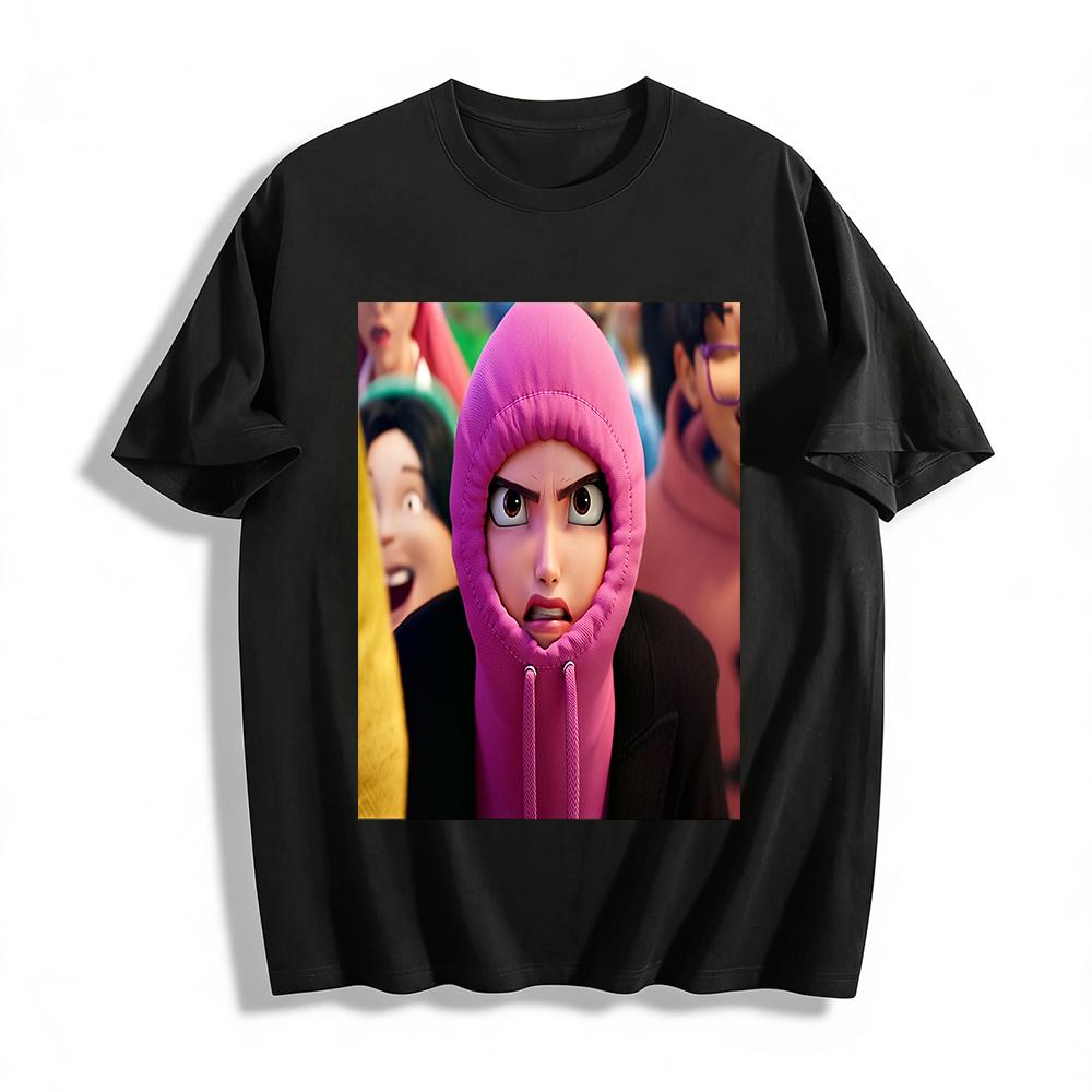

Angry Mei Lee Printed Hoodie Turning Red Anime Peripheral Casual Sweatshirt For Teens And Fans Pure cotton T-shirt XXS