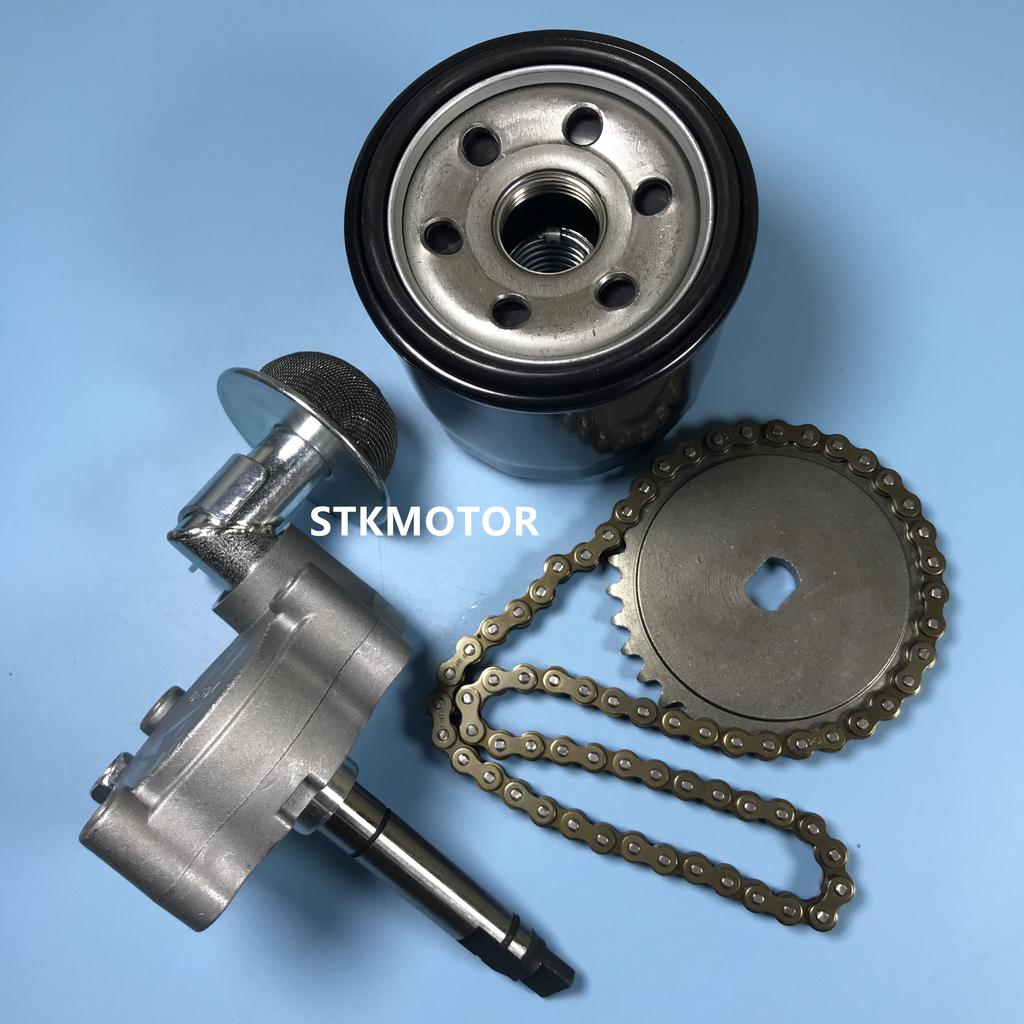 ATV Oil Pump Driven Sprocket Oil Filter and Pump Chain Repair Kits For HISUN 500 700 500CC 700CC Quad Parts