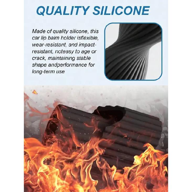 2-in-1 Car Lipstick Glasses Holder No-Trace Adhesive Auto Visor Dashboard Makeup Organizer Interior Accessory for Women