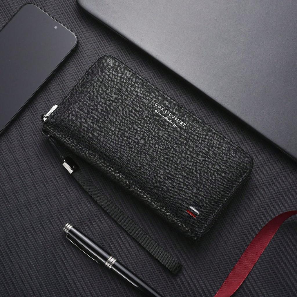 Men's Wallet Multi-card Casual Long Wallet Large Capacity Clutch Mobile Phone Change Bag