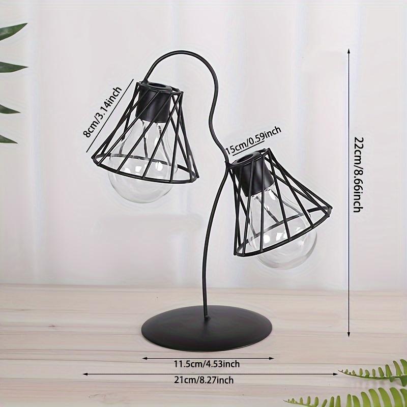 1pc Modern Creative Transparent Dry Flower Vase, Hydroponic Greenery Plant Container, Simulated Greenery Flower Arrangement, Desktop Home Decorations