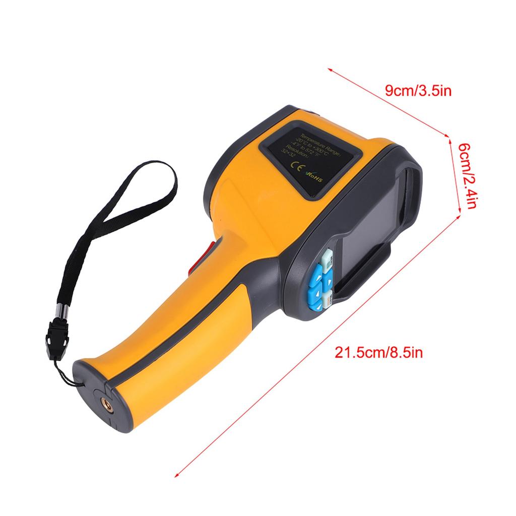 HT‑02D Handheld IR Thermal Imaging Camera Color Display 1024p 32x32 Resolution Thermal Imager