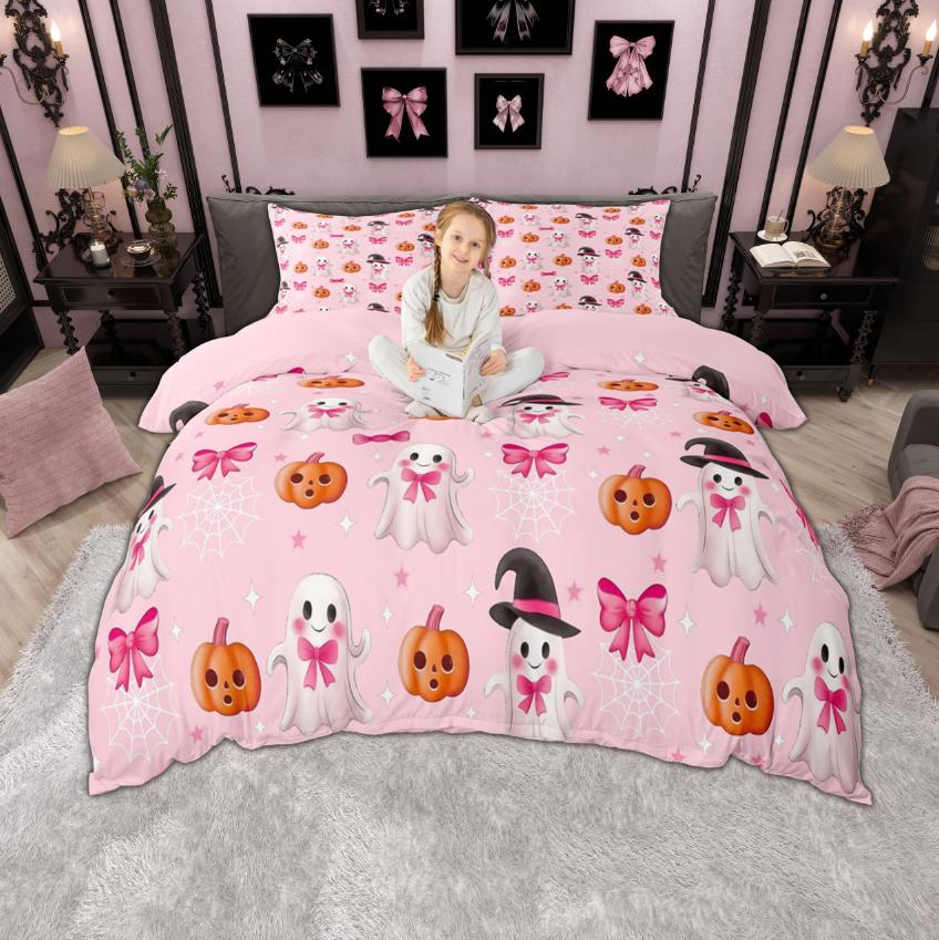 

Comforter Homewish Halloween Gnome For Kids Children Spooky Animal Ghost Bedding Set Pumpkin Lantern Set Comforter (quilt)-EU Single(135*200cm)3pcs