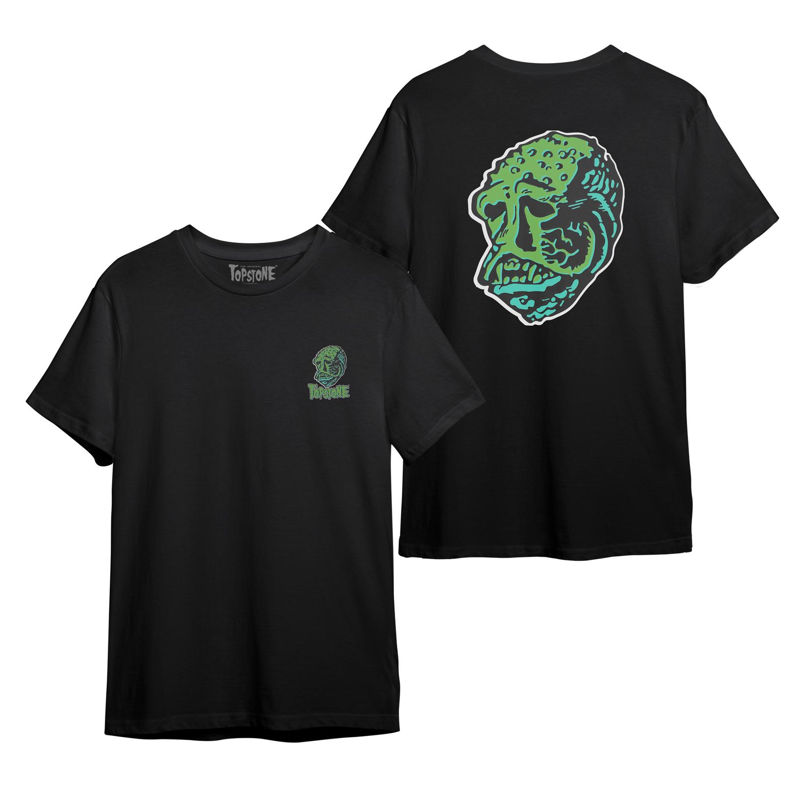 Authentic TOPSTONE HORROR Lagoon Monster T-Shirt Black S-2XL NEW S разноцветный