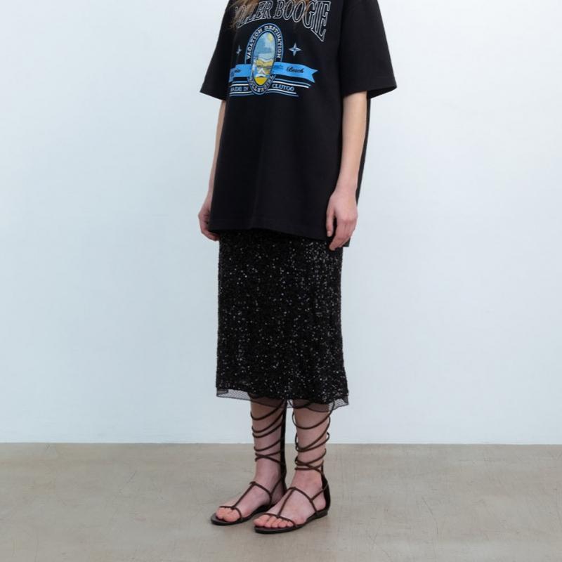 Cluto Black Champagne Skirt