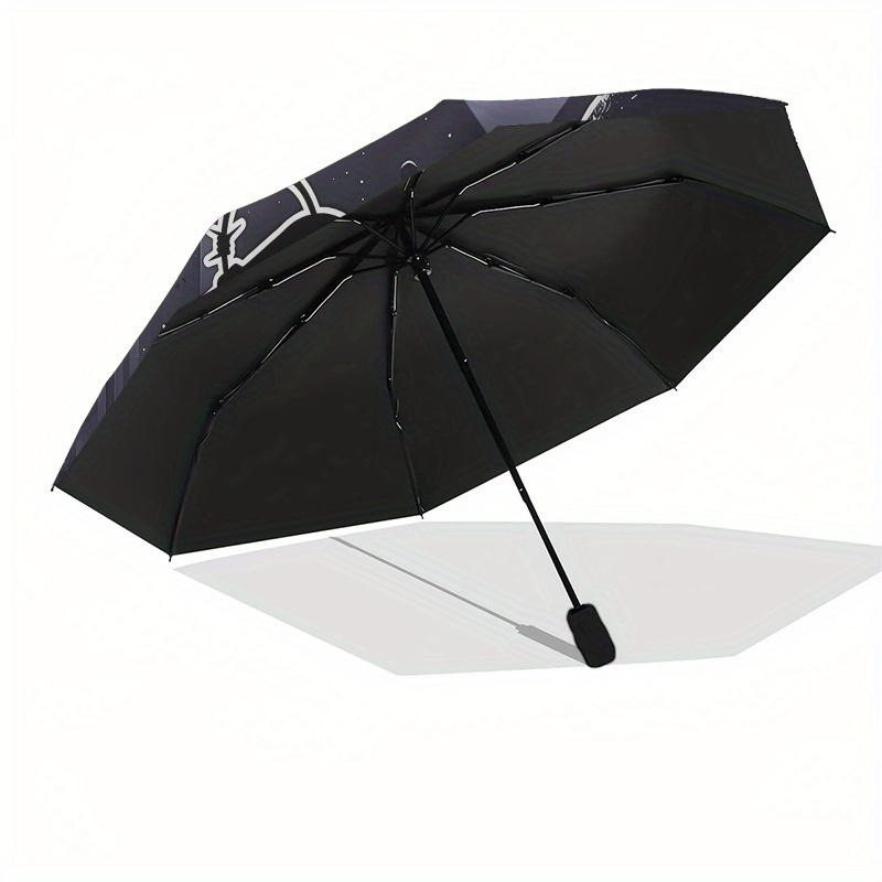 Game On: Space Adventure Sticker DecalUmbrella, Portable 3-Fold Compact Umbrella for Men & Women Gift