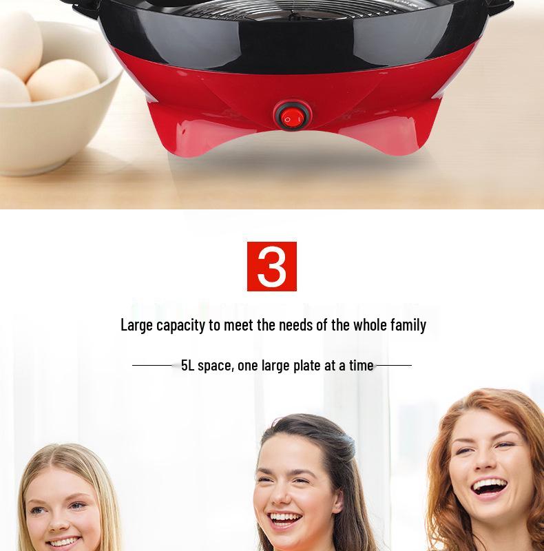 Red Compact Electric Children's Home Popcorn Maker RH906 - Oil & Sugar Compatible