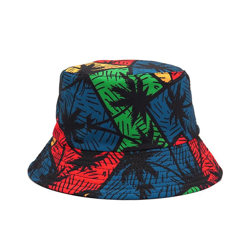 New Arrival Summer Sun Protect Woman Man Unisex Reversible Printed Cactus Bucket Hat