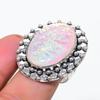 Natural Pink Triplet Opal Gemstone 925 Sterling Silver Jewelry Ring Size 8 J3z87