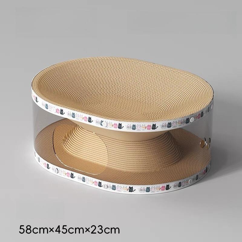 

Transparent Creative Cat Nest Tunnel Wear-resistant Multi-functional Toy Cat Scratch Board Pet Furniture Products Accessories