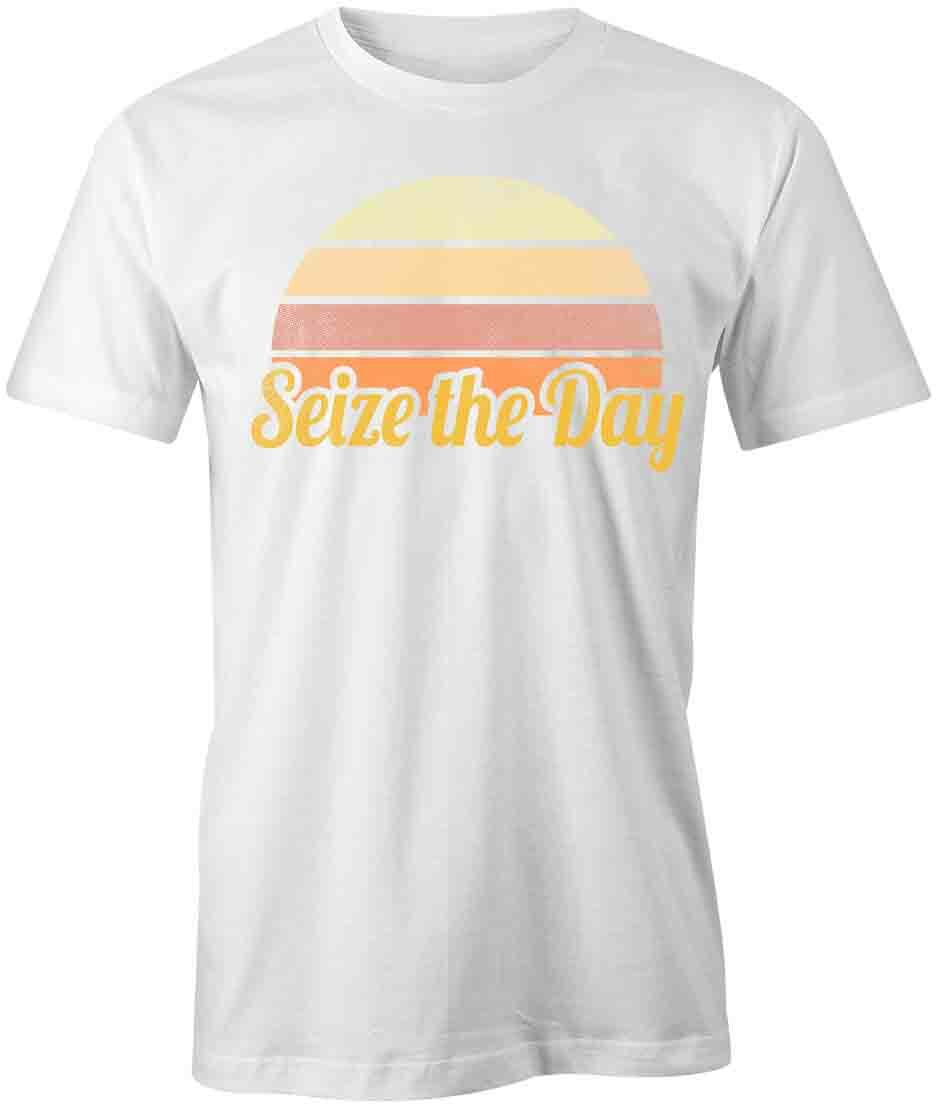 SEIZE THE DAY TShirt Tee Short-Sleeved Cotton WHOLESOME CLOTHING S1WCA929 XXXL