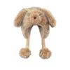 Warm Plush Winter Hat Cartoon Animal Pullover Cap Cute Dog Ear Hat  For Women