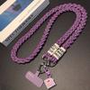 Mobile Phone Lanyard, Crossbody, Woven Rope, Ins, Outdoor Mobile Phone Strap, Ladies, Long, for Travel, Shopping