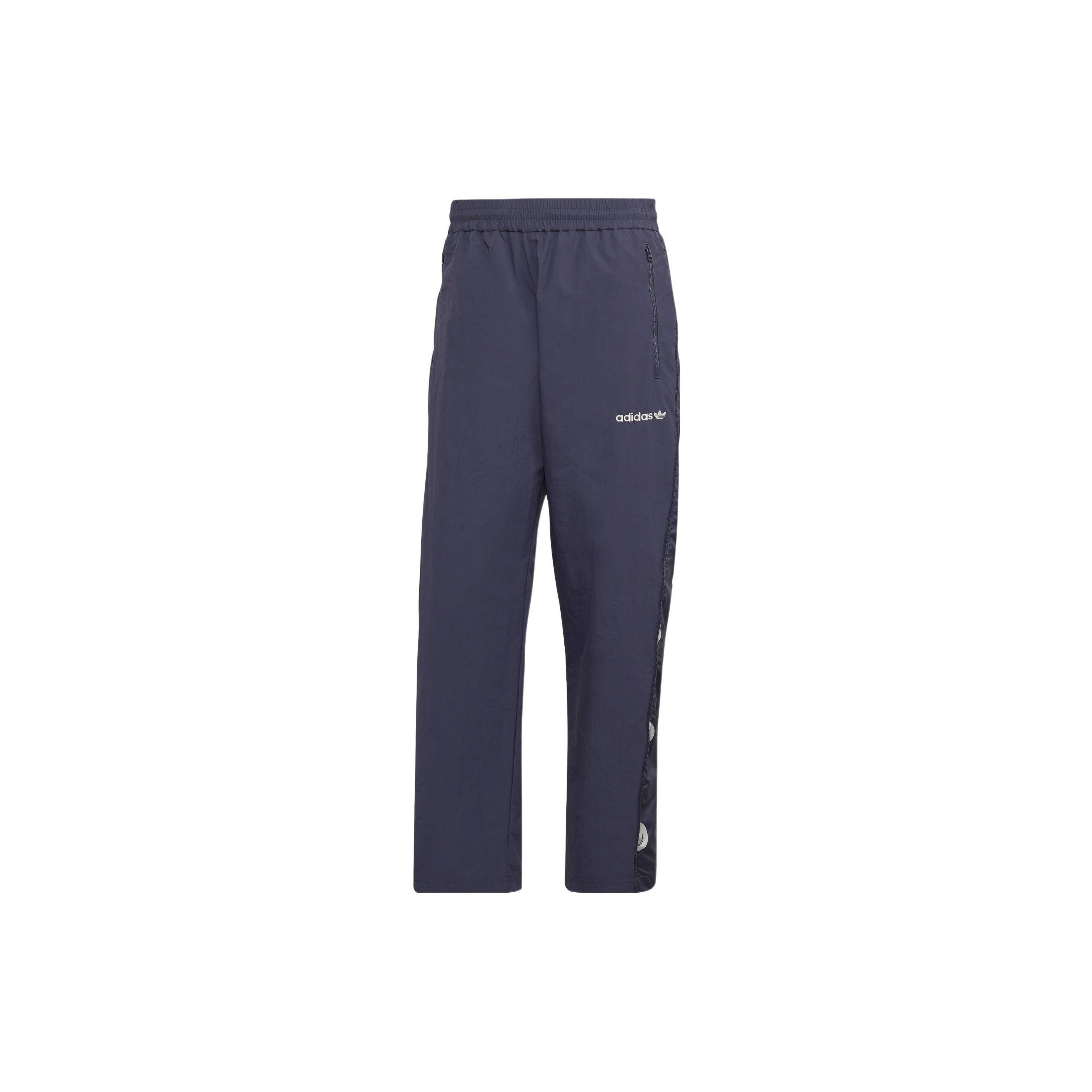 Men s adidas originals Solid Color Smiling Face Embroidered Logo Straight Casual Pants/Trousers Blue HN0386 XS
