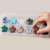 20Pcs Colorful Miniature Star Ornament 20x20mm Tiny Stone Star Decoration For Tabletop Bookshelf Festival Decoration