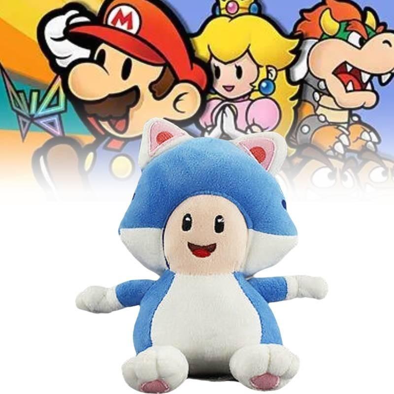 Realistische Niedliche Prinzessin Sanei Super Mario 3D World Neko Katze Mario Plüschpuppe Spielzeug Komplettes Interaktives Spielset