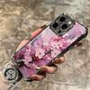 Kirschblüte Sakura Mode Beschichtung Handyhülle Für Iphone 16 17 Pro Max Air 16E 14 15 Plus 12 13 Mini Anti-Fall Airbag Hülle