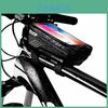 Durable Waterproof Bicycle Cycling Bike Front Top Tube Frame Bag With Tpu Touch Screen Phone Holder Case
