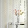 Wavy Lace Curtain Long Privacy Protection Curtain Room Divider Breathable Mesh Curtain for Living Room Hotel Restaurant
